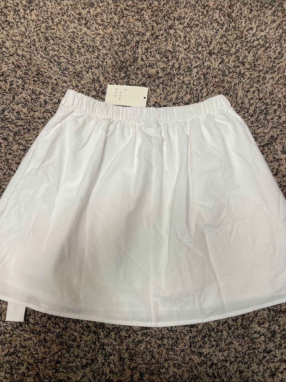 A New Day Crisp White Wrap Mini Skirt Size XS | NWT - Picture 3 of 5